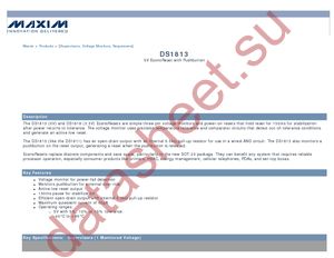 DS1813-5+ datasheet  